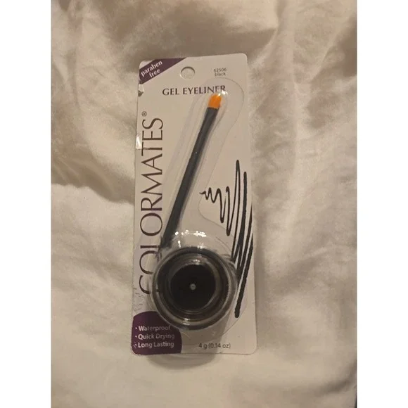 COLORMATES Gel Eyeliner Black 62506 Waterproof‎ Long Lasting Quick Drying