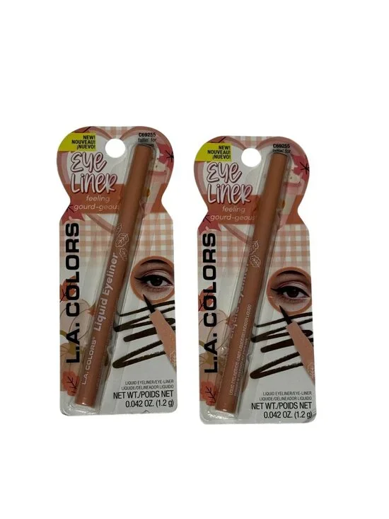 L.A. Colors Liquid Eyeliner Brown 2 Pack New Sealed