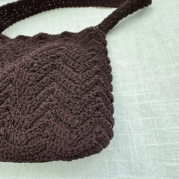 R&G Designs Maroon Tie Knot Boho Casual Purse Shoulder Bag Hand Made