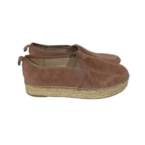 Sam Edelman Pink Carrin Velvet Platform Espadrille Slip On Shoes Size 7‎