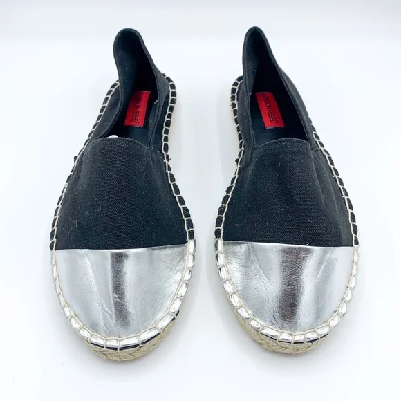 London Rebel for ASOS Black and Silver Espadrilles