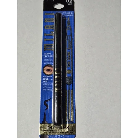 Milani The Tank Waterproof‎ Liquid Eyeliner 110 Black .019 fl oz