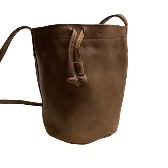 FASHIONABLE LOCAL & GLOBAL,‎ Handmade in Ethiopia, Leather hobo crossbody, brown