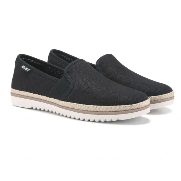 BOBS by Skechers Bobs Black Flexpadrille Flat Loafer Slip On Size 7.5‎