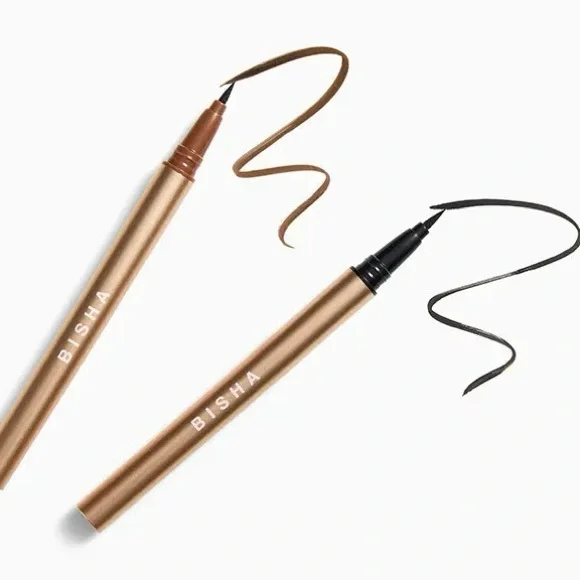 BISHA Essential Eye Designer Duo Set in Downtown Black & Uptown Brown NIB Sealed