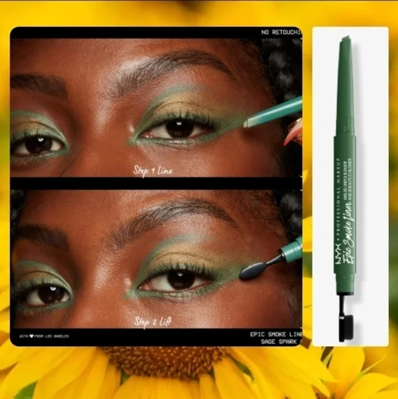 🟠 4 for $25 🟠 NYX PROFESSIONAL MAKEUP EPIC SMOKE LINER IN SAGE SPARKS