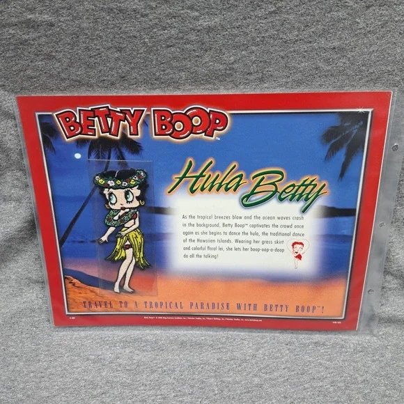 Betty‎ Boop Patch Hula Betty Clothing Bag Patch Collectible Vintage Hawaii New