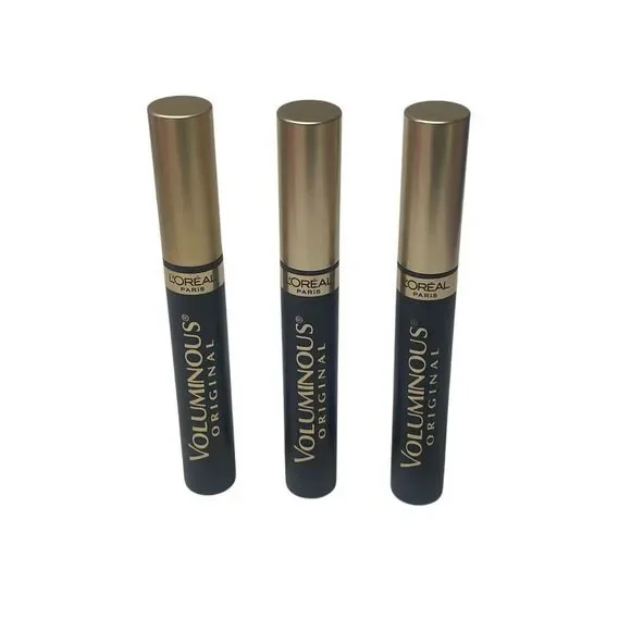 L'Oreal Paris Voluminous Original Mascara, Carbon‎ Black, 3 Count New No Box
