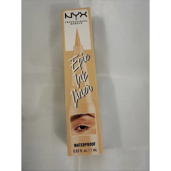 NYX Epic Ink Liner Waterproof Liquid Eyeliner Vegan EIL07 Marshmallow See