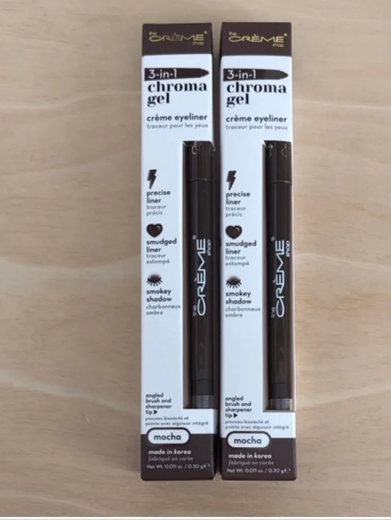Set Of 2- The Crème Shop Precise & Smudged Eyeliner - Black