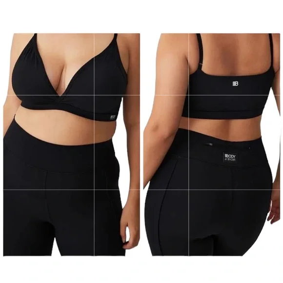 COTTON ON Body Women's Active Ultimate Active Plunge Crop Bra - Black