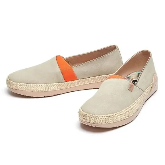 UIN Women's Espadrilles Knitted Casual Shoes (Marbella I Oxford Tan)