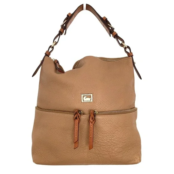 Dooney & Bourke DILLEN Leather Caramel Shoulder Bag with Dust Bag EUC‎