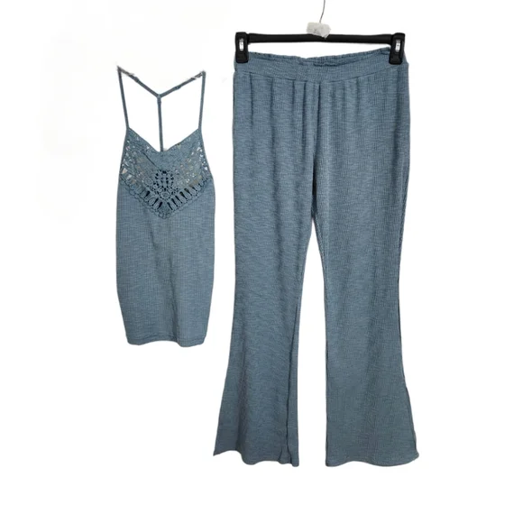NWT Hem & Thread (Anthro.) Women's S/M Loungewear Blue