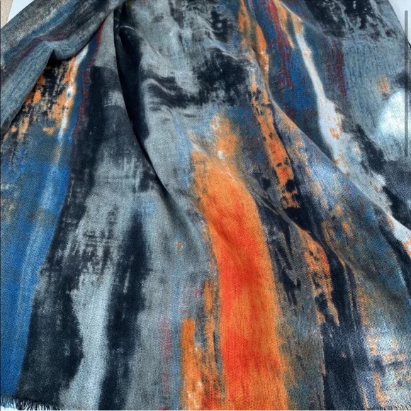 Lulla collection by Bindya watercolor print oversized wrap scarf
