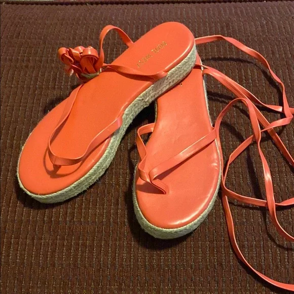***NWOT*** NINE WEST “MONEE‎ 3” ESPADRILLE WEDGE SANDALS SIZE 9M