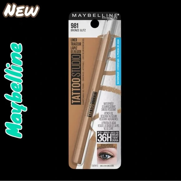 New Maybelline Tattoo Studio Gel Eyeliner – Shade 981 Bronze Glitz