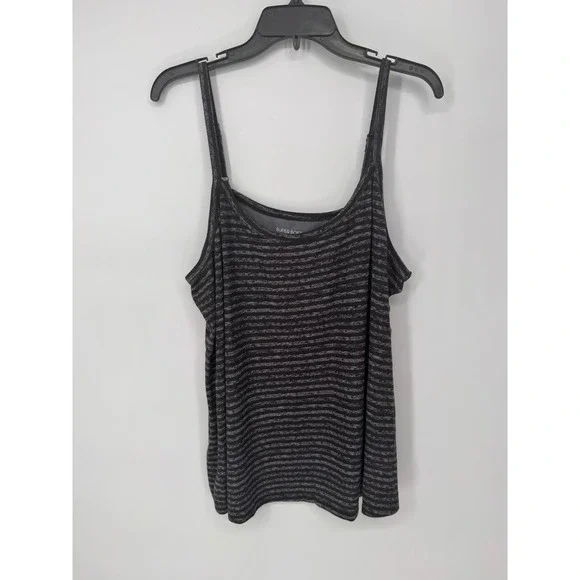 Torrid Pajama Set Womens 2 Gray Excellent Striped Super Soft Cami Pant 2pc Set