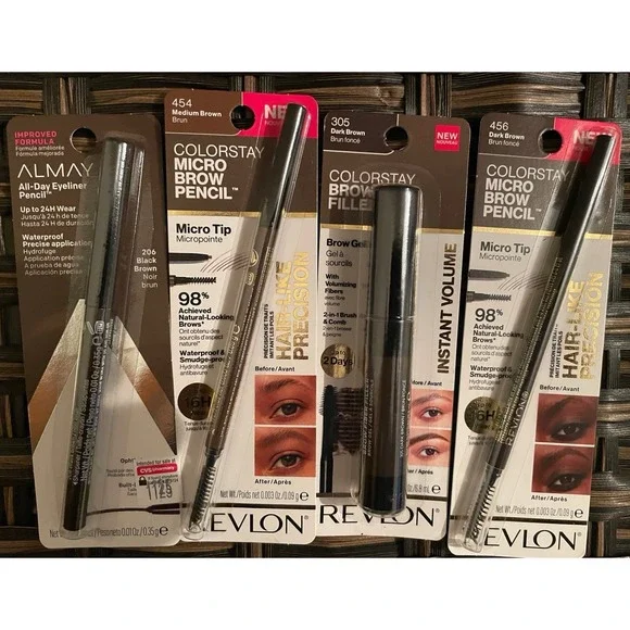 Assorted‎ Eye Pencils, 4 Counts - Brown Shades
