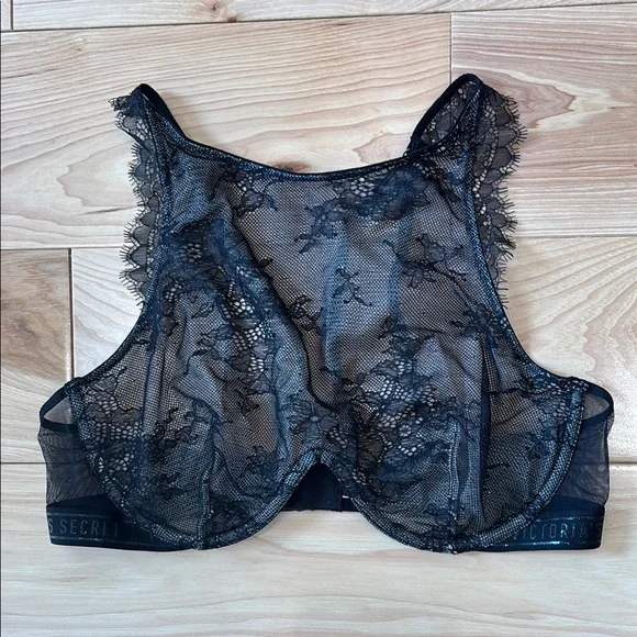 VS Lace High Neck Underwire Bra