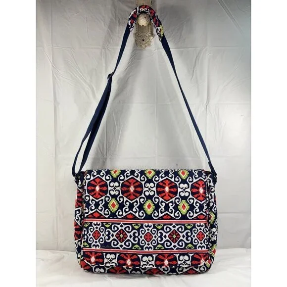 Vera Bradley Quilted Cotton Sun Valley Messenger