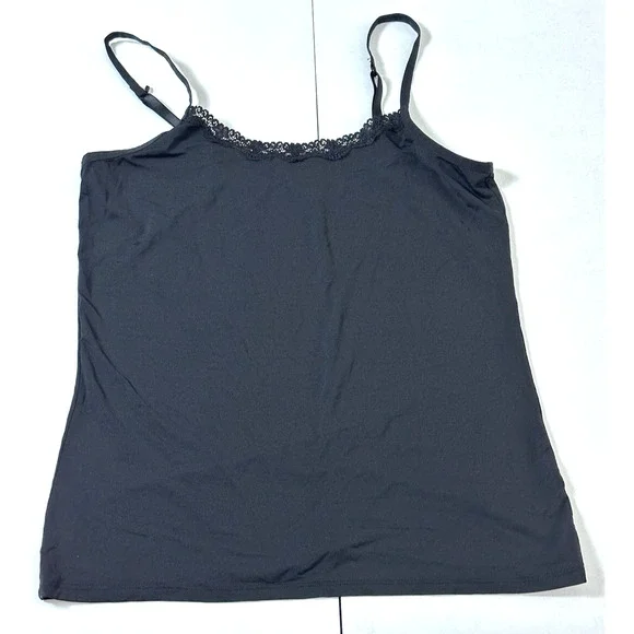 Women’s Secret‎ Treasure Sleepwear Black Stretchy Cami Top Size XL