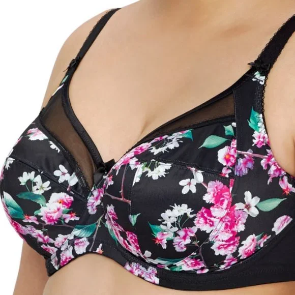 GODDESS Plus Size Kayla Underwire Bra, GD6162 Size 42DD Color: Cherry Blossom