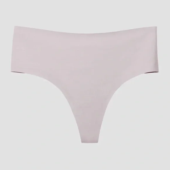 EBY Women’s Raindrop Highwaisted Thong Lilac Light Purple Size Large NWT No Slip