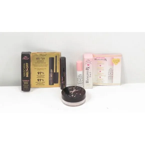 Too Faced Mascara Melt Off Hangover Rx 3 in 1 Setting Spray Ciate Loose Powder