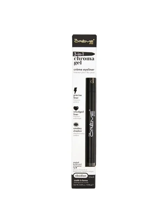 The‎ Creme Shop 3-in-1 Chroma Gel Eyeliner Obsidian Black