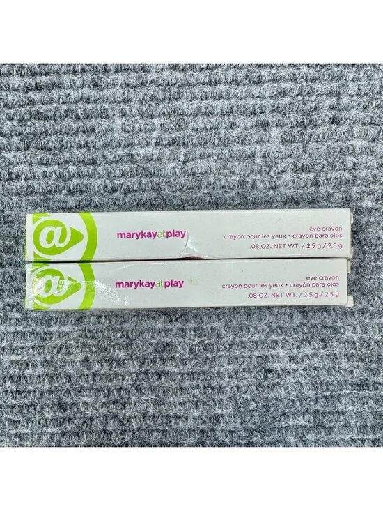 Lot Of 2- Mary Kay At Play Eye Crayon PURPLE SMOKE Full Size NEW 064904