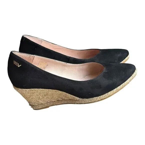 Eric Michael, Womens Teva‎ Espadrille Heel Black EU 38 US 7