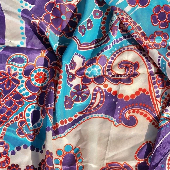 Vintage Bestmaid Floral & Paisley Scarf