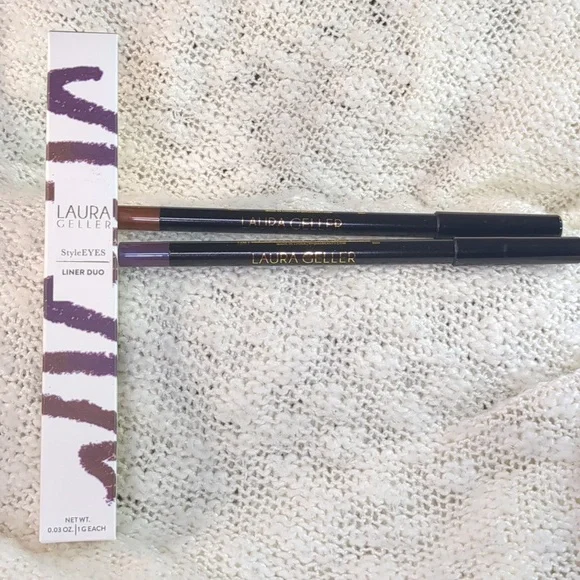 Laura Geller StyleEYES Liner Duo in Royal Plum/Warm Cocoa, 2g/0.06oz