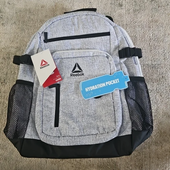 Reebok‎ Kaiser Laptop Backpack Light Heather Gray 18”