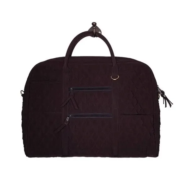 Vera Bradley Quilted Brown Microfiber Computer Laptop Bag Commuter‎ Briefcase