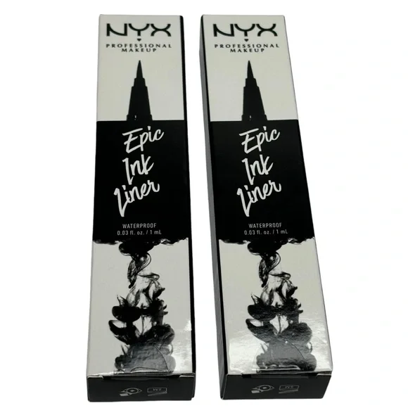 Two (2) NYC Black Waterproof Ink Eye Liners New in the Boxes