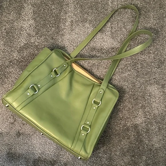 Piel VERTICAL BELTED BUSINESS TOTE