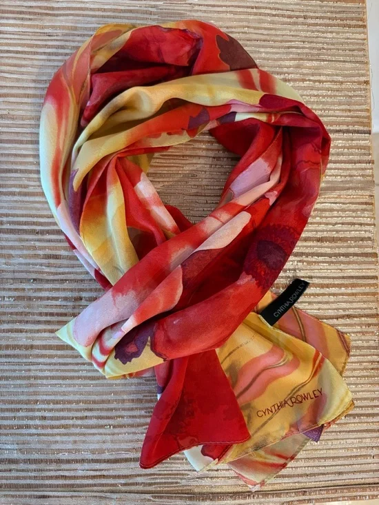 Cynthia Rowley Floral Silk Scarf