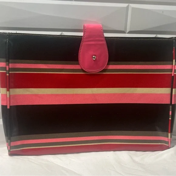 Franklin Covey Striped Multicolor Laptop Tablet Bag Never‎ Used