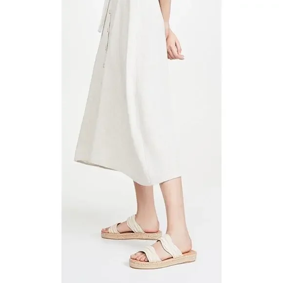 New Soludos Aarin Espadrille Sandals in Tan / Ivory Women's Size 6.5