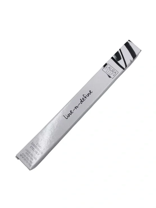 NEW Laura Geller Line n Define Dual Dimension Eyeliner Black/Black Kohl Liquid