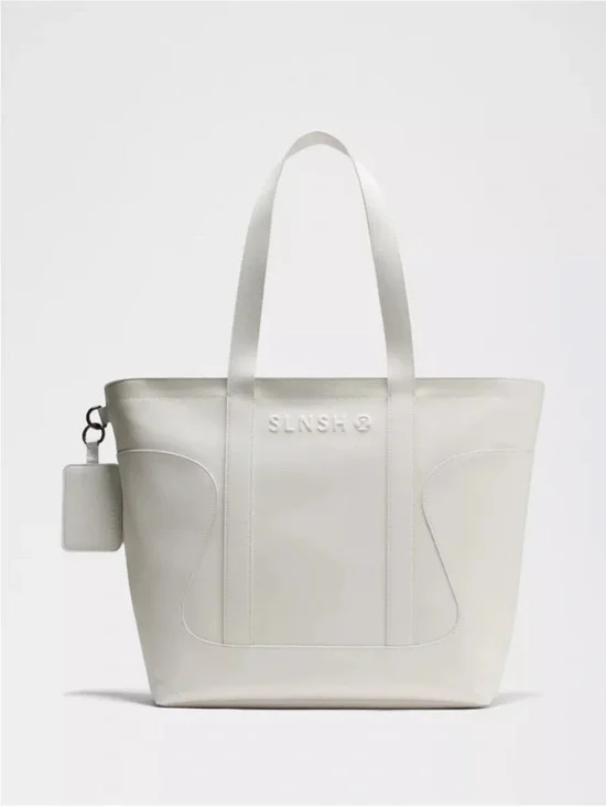 Lululemon Cactus Leather Tote White 25L Work Bag NWT Vegan Structured + Dust Bag
