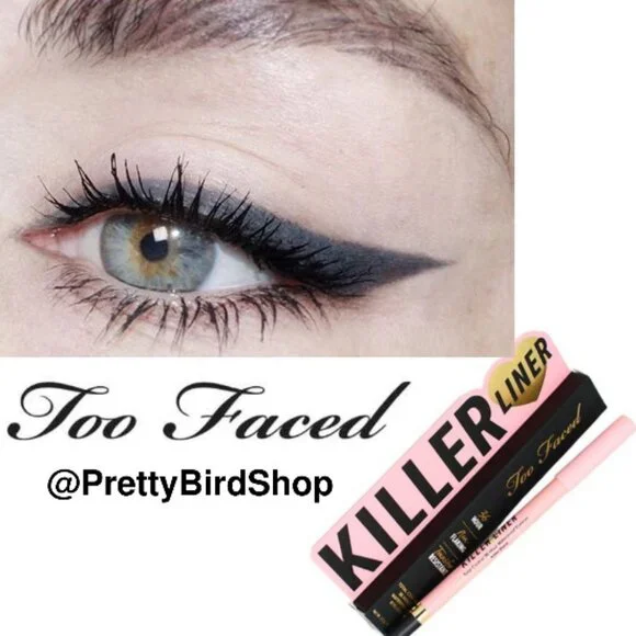 TOO FACED Killer liner longwear KILLER STORM NIB grey charcoal