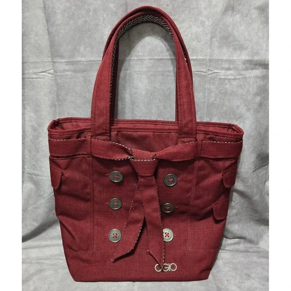 OGIO‎ Hamptons Tote Bag Padded Laptop Executive Travel Bag Garnet Red