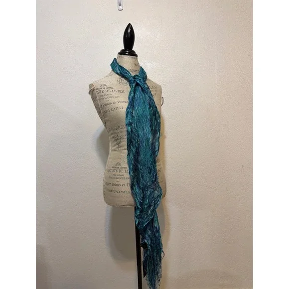 White House Black Market Scarf Lagoon NWT NEW