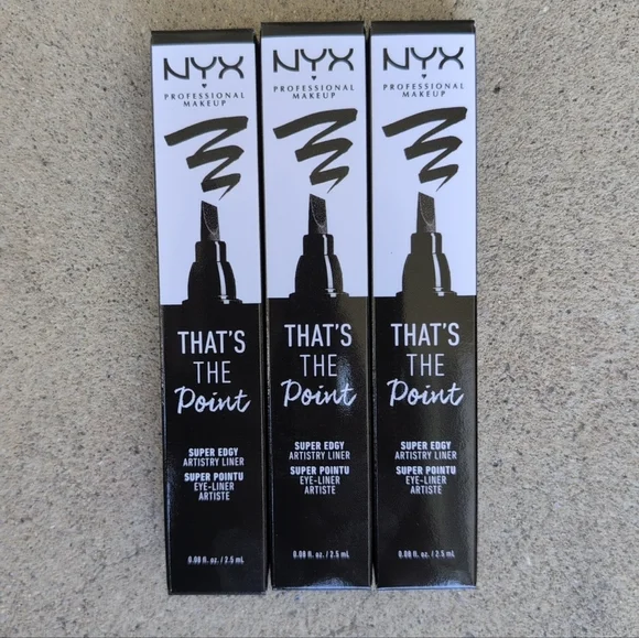 NYX That's The Point Eyeliner Set 3 Piece Bundle