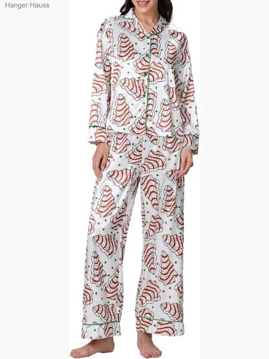 Christmas Pajama Set - Long Sleeve Two Piece Pjs Pants Set