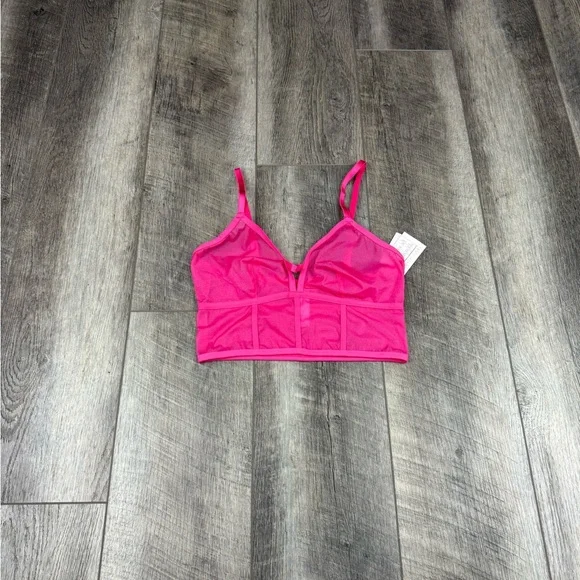 Auden Dark Pink Mesh‎ Bralette