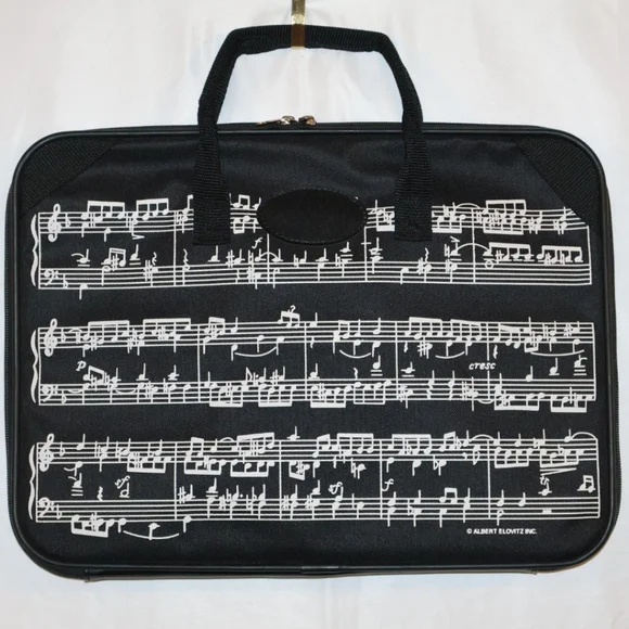 Albert Elovitz Inc. Black Sheet Music Briefcase/Laptop Case.